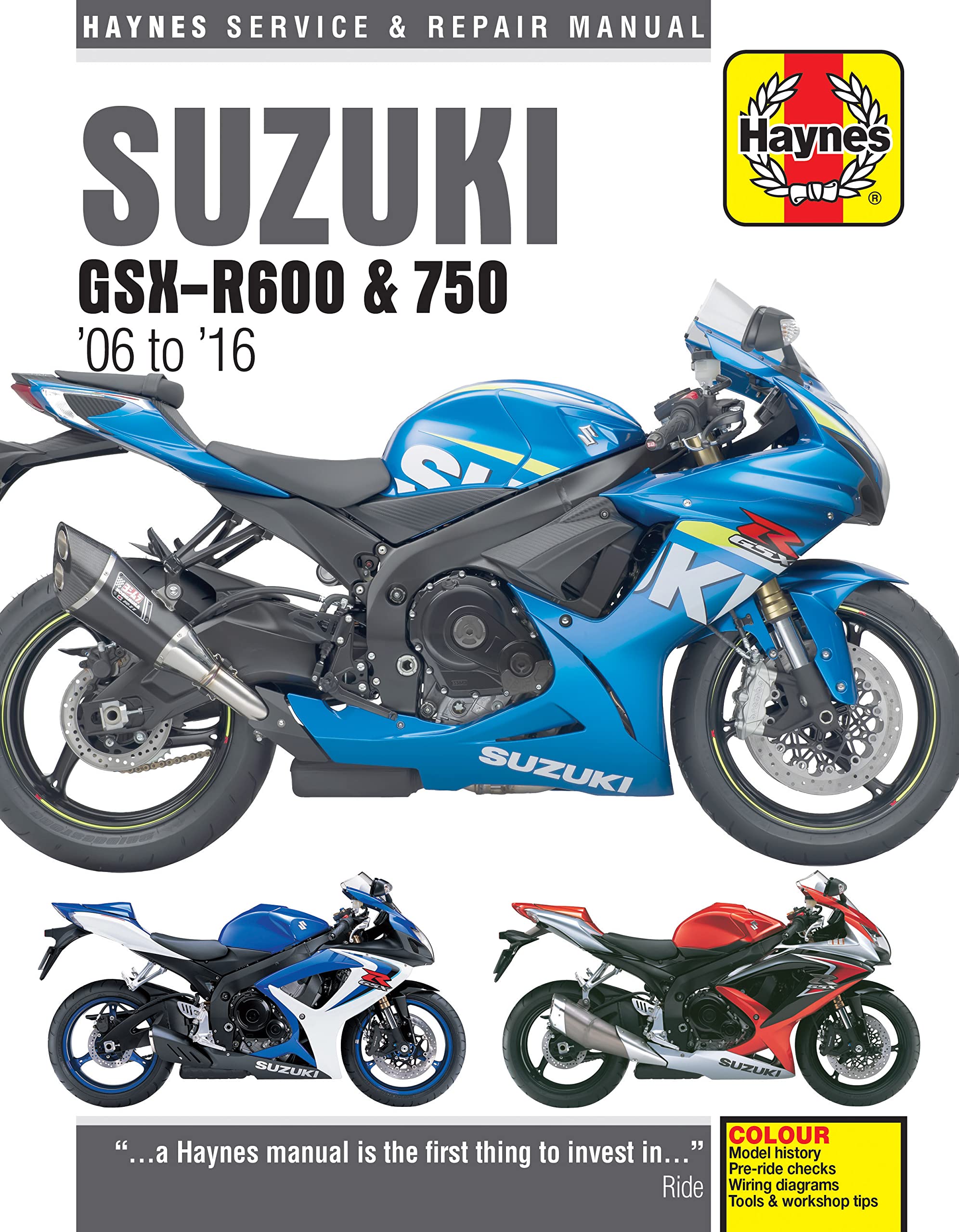 Algopix Similar Product 15 - Suzuki GSXR600  750 06  16 Haynes