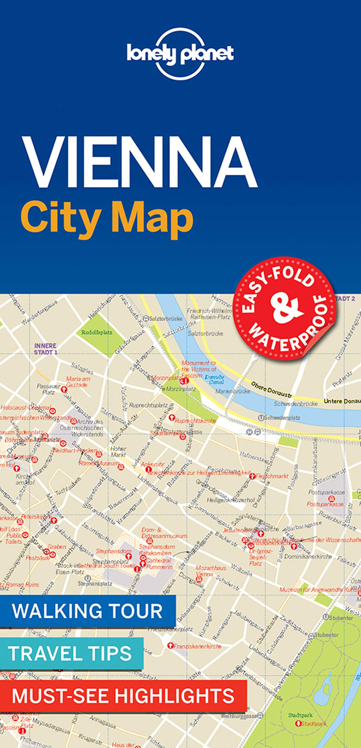 Algopix Similar Product 5 - Lonely Planet Vienna City Map 1