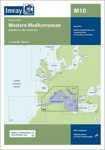 Algopix Similar Product 10 - Imray Chart M10 Western Mediterranean