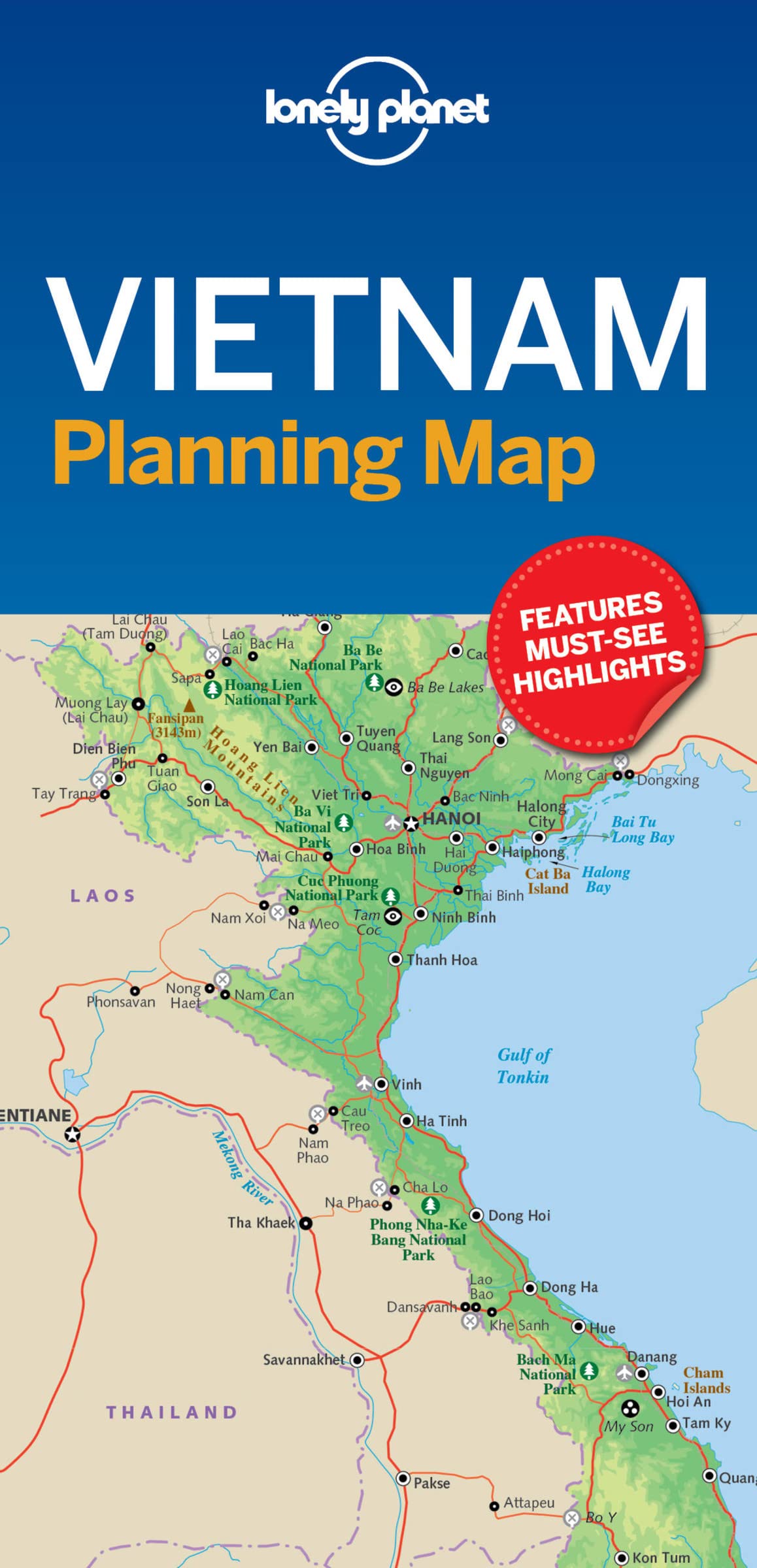 Algopix Similar Product 11 - Lonely Planet Vietnam Planning Map 1