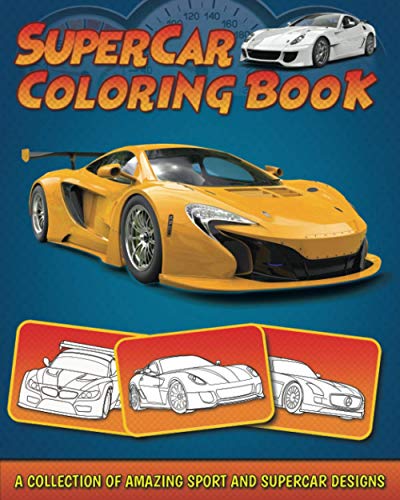 Algopix Similar Product 5 - Supercar Coloring Book A Collection of