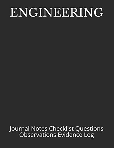 Algopix Similar Product 11 - ENGINEERING Journal Notes Checklist