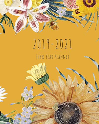Algopix Similar Product 19 - 20192021 Three Year Planner Yellow