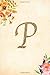 Algopix Similar Product 6 - P Monogram Initial P Cover Blank