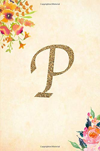 Algopix Similar Product 3 - P Monogram Initial P Cover Blank