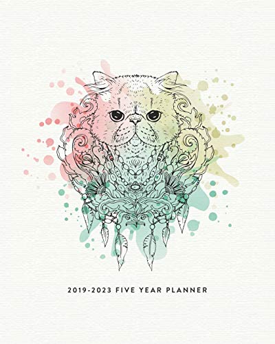 Algopix Similar Product 17 - 2019  2023 Five Year Planner The Cat