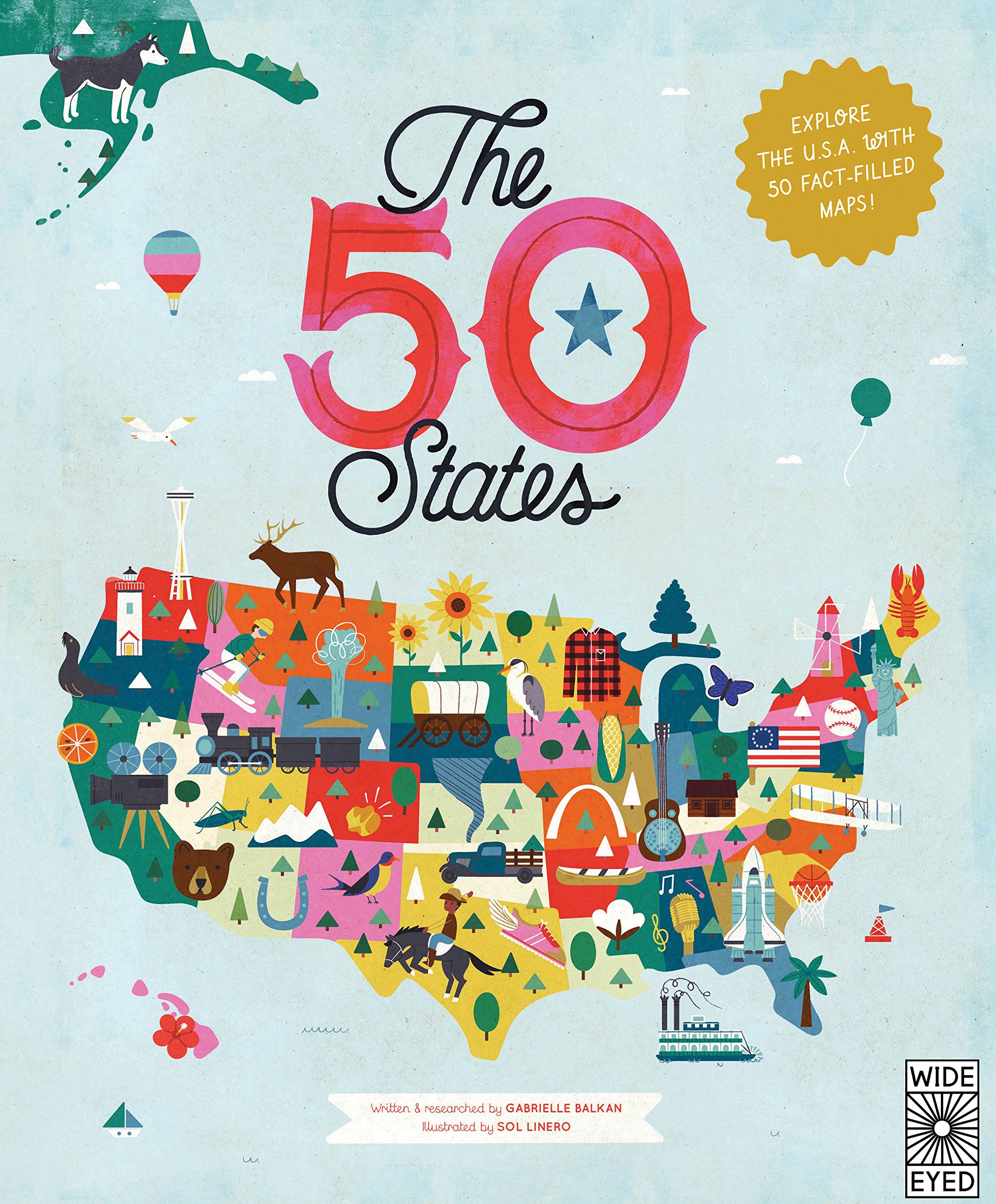Algopix Similar Product 10 - The 50 States Explore the USA with