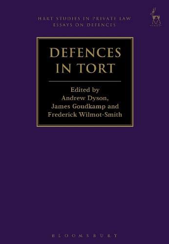 Algopix Similar Product 10 - Defences in Tort Hart Studies in