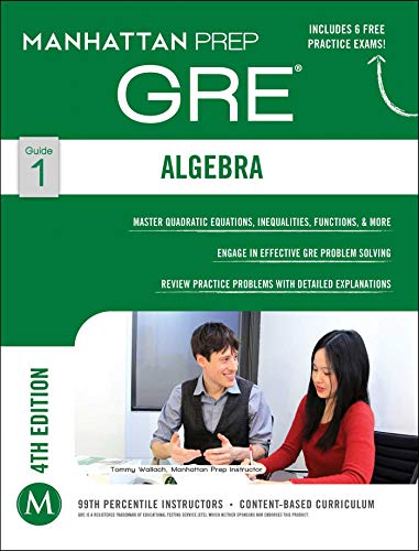 Algopix Similar Product 4 - GRE Algebra Strategy Guide Manhattan