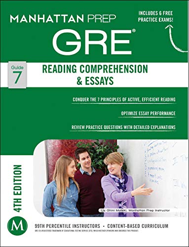 Algopix Similar Product 6 - GRE Reading Comprehension  Essays