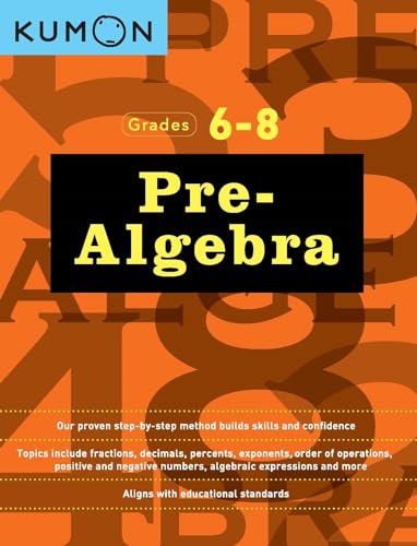 Algopix Similar Product 18 - Kumon Pre AlgebraGrades 68 Kumon