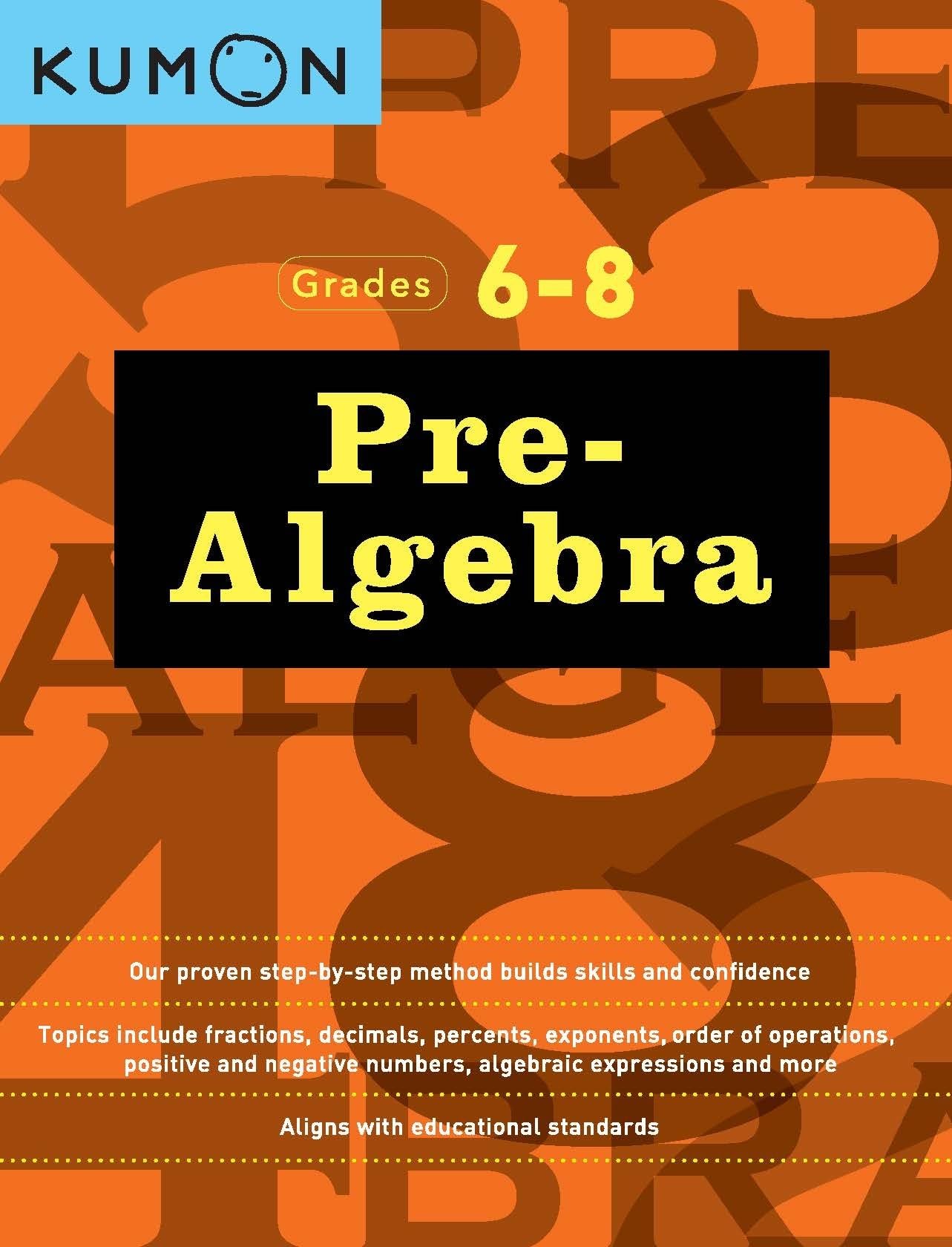 Algopix Similar Product 9 - Kumon Pre AlgebraGrades 68 Kumon