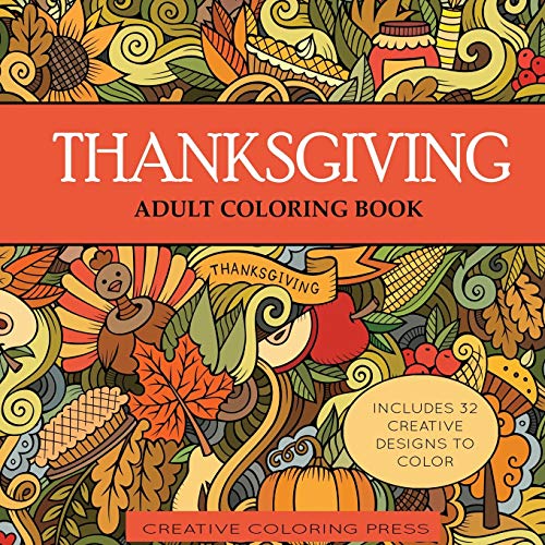 Algopix Similar Product 13 - Thanksgiving Adult Coloring Book