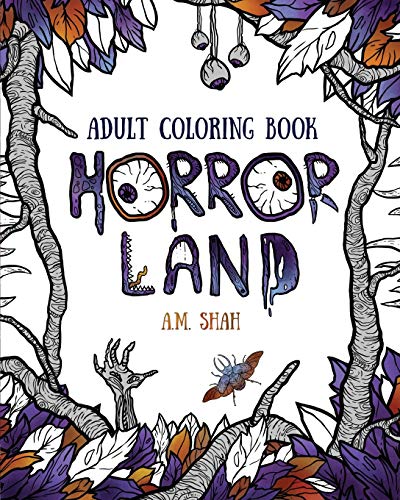 Algopix Similar Product 17 - Adult coloring book: Horror Land