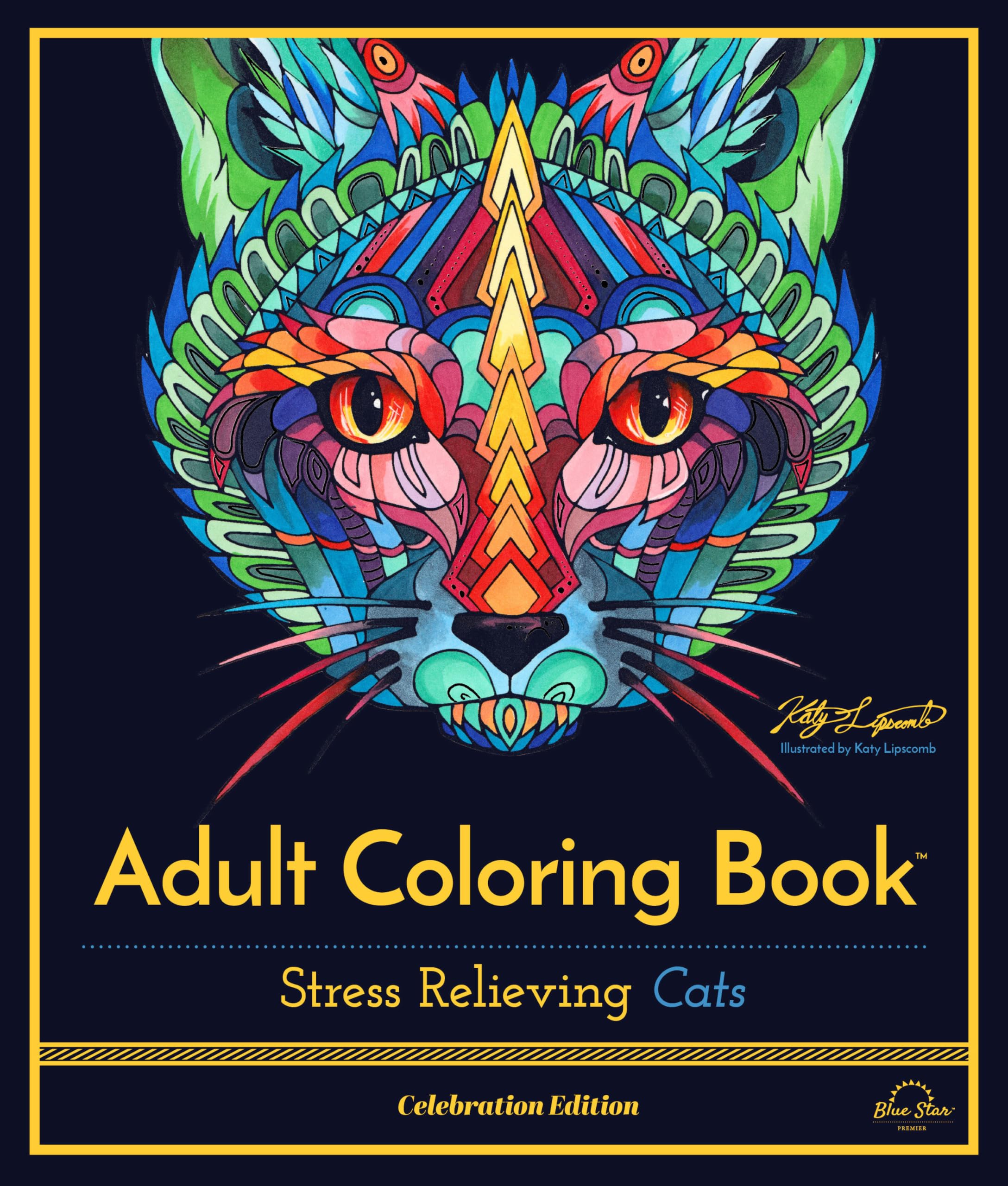 Algopix Similar Product 16 - Stress Relieving Cats Adult Coloring