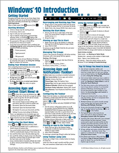 Algopix Similar Product 14 - Windows 10 Introduction Quick Reference