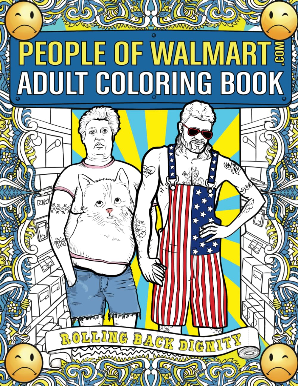 Algopix Similar Product 4 - People of Walmart Adult Coloring Book