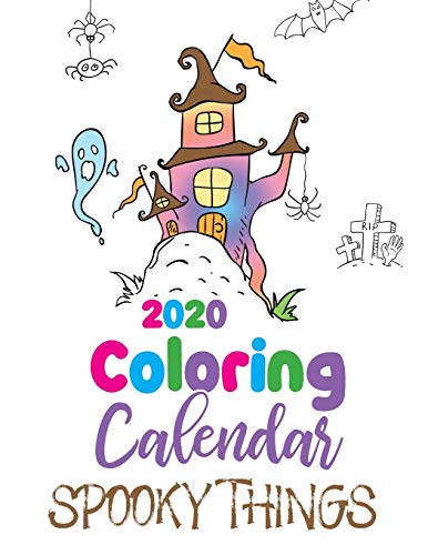 Algopix Similar Product 1 - 2020 Coloring Calendar Spooky Things