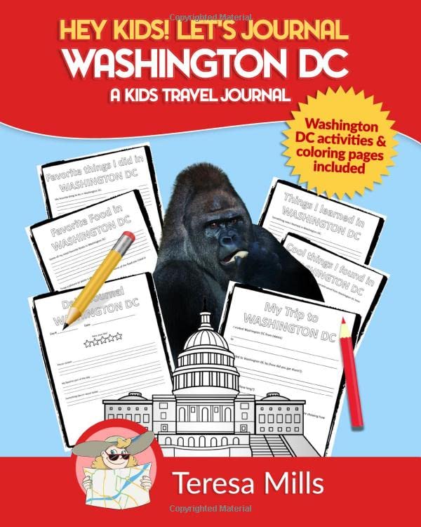 Algopix Similar Product 14 - Hey Kids Lets Journal Washington DC