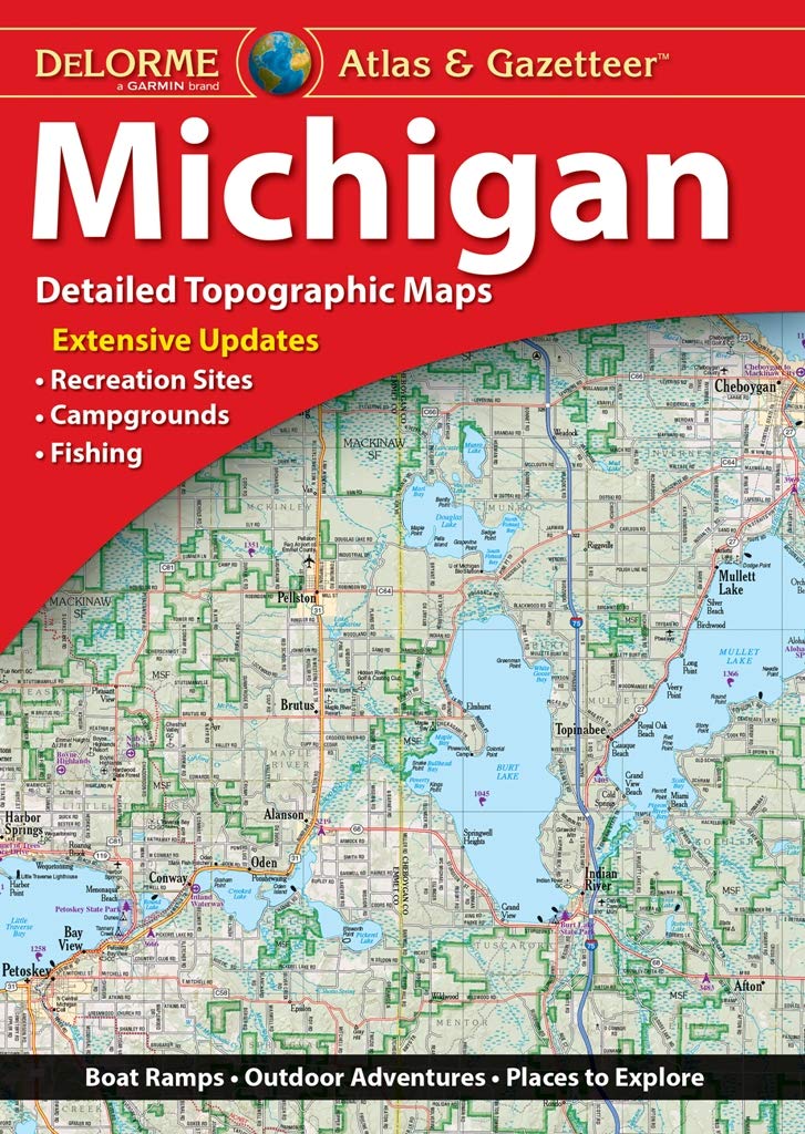 Algopix Similar Product 20 - DeLorme Atlas  Gazetteer Michigan