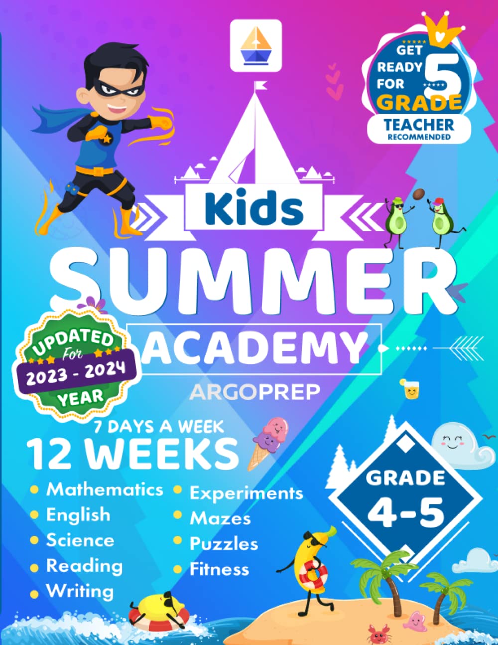 Algopix Similar Product 5 - Kids Summer Academy by ArgoPrep