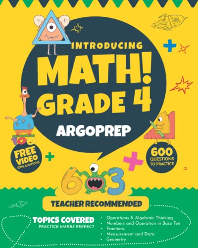 Algopix Similar Product 4 - Introducing MATH Grade 4 by ArgoPrep