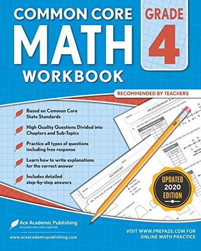 Algopix Similar Product 12 - 4th grade Math Workbook CommonCore