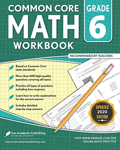 Algopix Similar Product 12 - 6th grade Math Workbook CommonCore