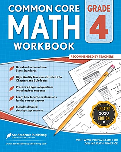 Algopix Similar Product 11 - 4th Grade Math Workbook Common Core