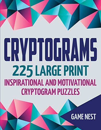 Algopix Similar Product 10 - Cryptograms 225 Large Print