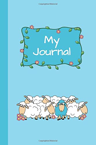 Algopix Similar Product 2 - My Journal Sheep Blue 6x9  GRAPH
