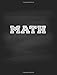 Algopix Similar Product 6 - Math Notebook College Ruled Single