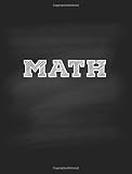 Algopix Similar Product 20 - Math Notebook College Ruled Single