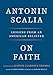 Algopix Similar Product 16 - On Faith Lessons from an American