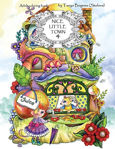 Algopix Similar Product 4 - Nice Little Town Adult Coloring Book