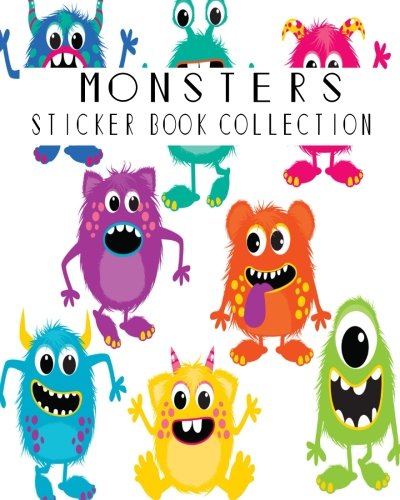 Algopix Similar Product 4 - Monsters Sticker Book Collection Blank