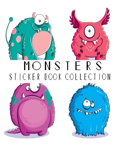 Algopix Similar Product 7 - Monsters Sticker Book Collection Blank