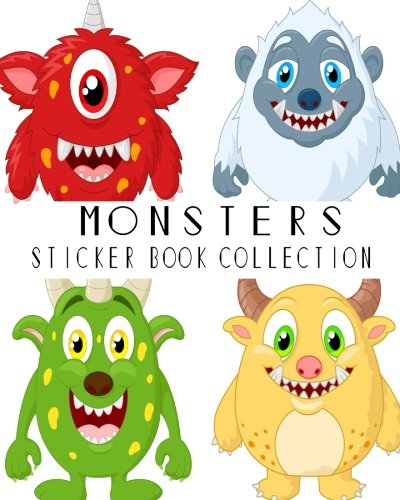 Algopix Similar Product 4 - Monsters Sticker Book Collection Blank