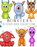 Algopix Similar Product 2 - Monsters Sticker Book Collection Blank
