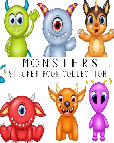 Algopix Similar Product 14 - Monsters Sticker Book Collection Blank