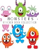 Algopix Similar Product 17 - Monsters Sticker Book Collection Blank