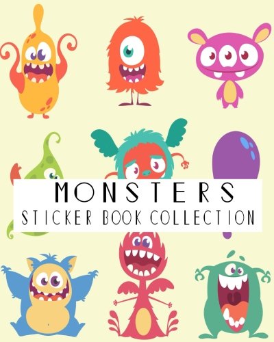Algopix Similar Product 17 - Monsters Sticker Book Collection Blank