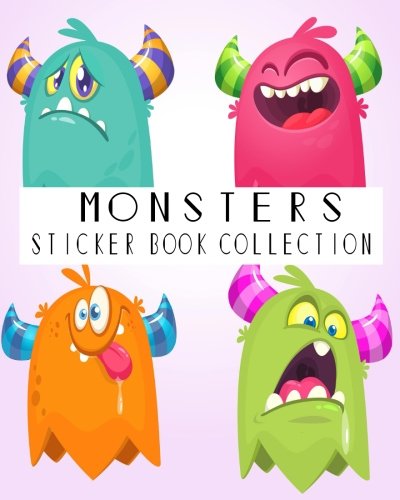 Algopix Similar Product 7 - Monsters Sticker Book Collection Blank