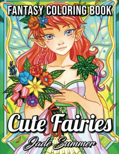 Algopix Similar Product 2 - Cute Fairies An Adult Coloring Book