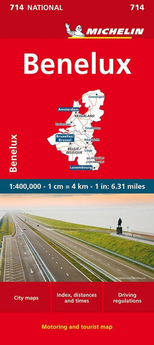 Algopix Similar Product 12 - Michelin Benelux Map 714 Belgium The