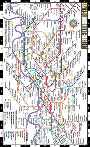 Algopix Similar Product 9 - Streetwise London Underground Map 
