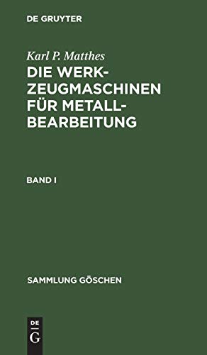 Algopix Similar Product 3 - Sammlung Gschen Die Werkzeugmaschinen