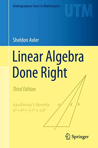 Algopix Similar Product 20 - Linear Algebra Done Right