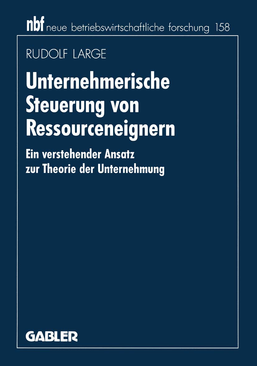 Algopix Similar Product 13 - Unternehmerische Steuerung von