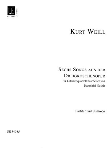 Algopix Similar Product 16 - 6 Six Songs from Threepenny Opera for